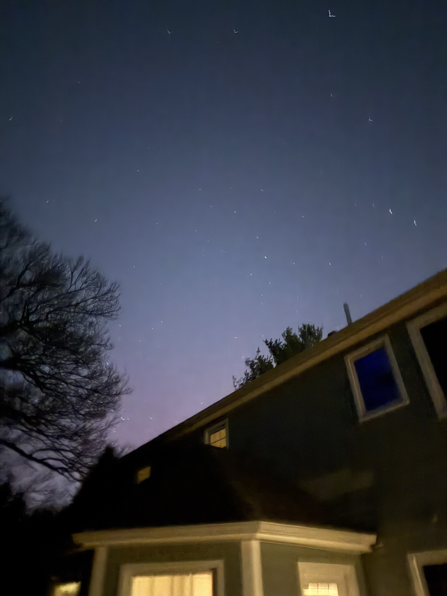 A nighttime photograph from Shivam's personal photo library